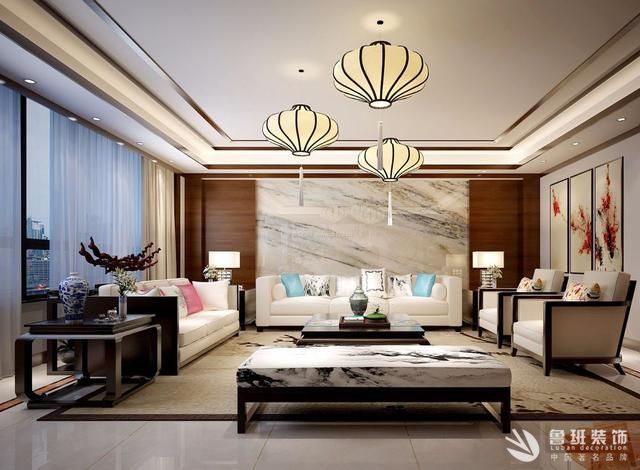 中式風格客廳吊頂要怎么設(shè)計？重慶魯班裝飾教你打造中式吊頂！